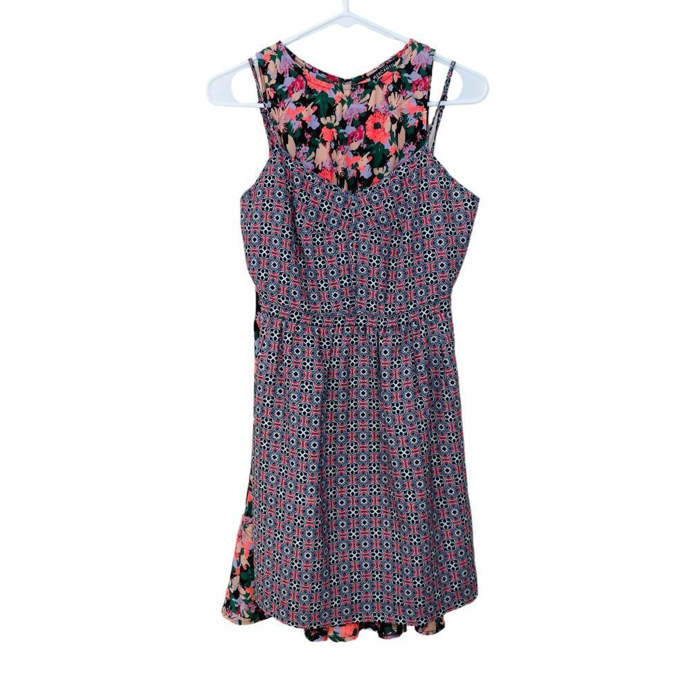 Lot of 2 J. Crew Dresses Size 2 Floral Mini Sundress Pink Purple